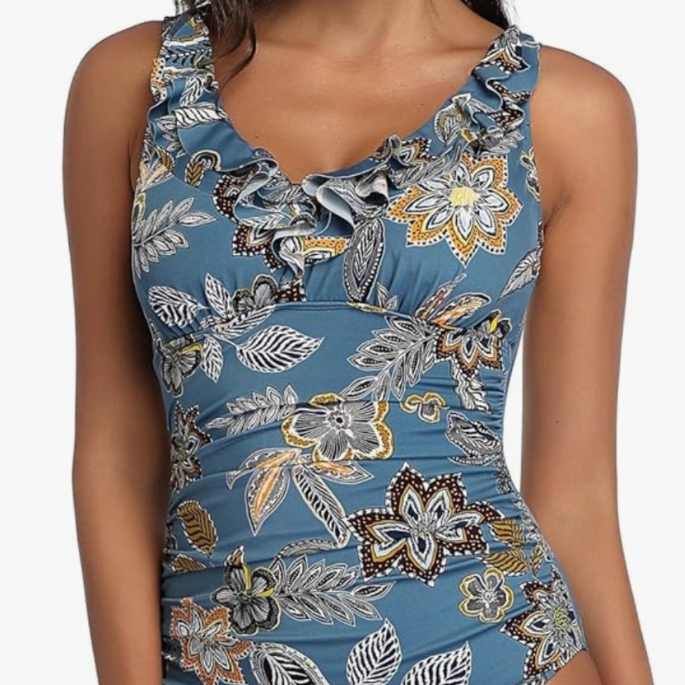 Perona One Piece Tummy Control Bathing Suit